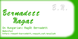 bernadett magat business card