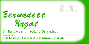 bernadett magat business card